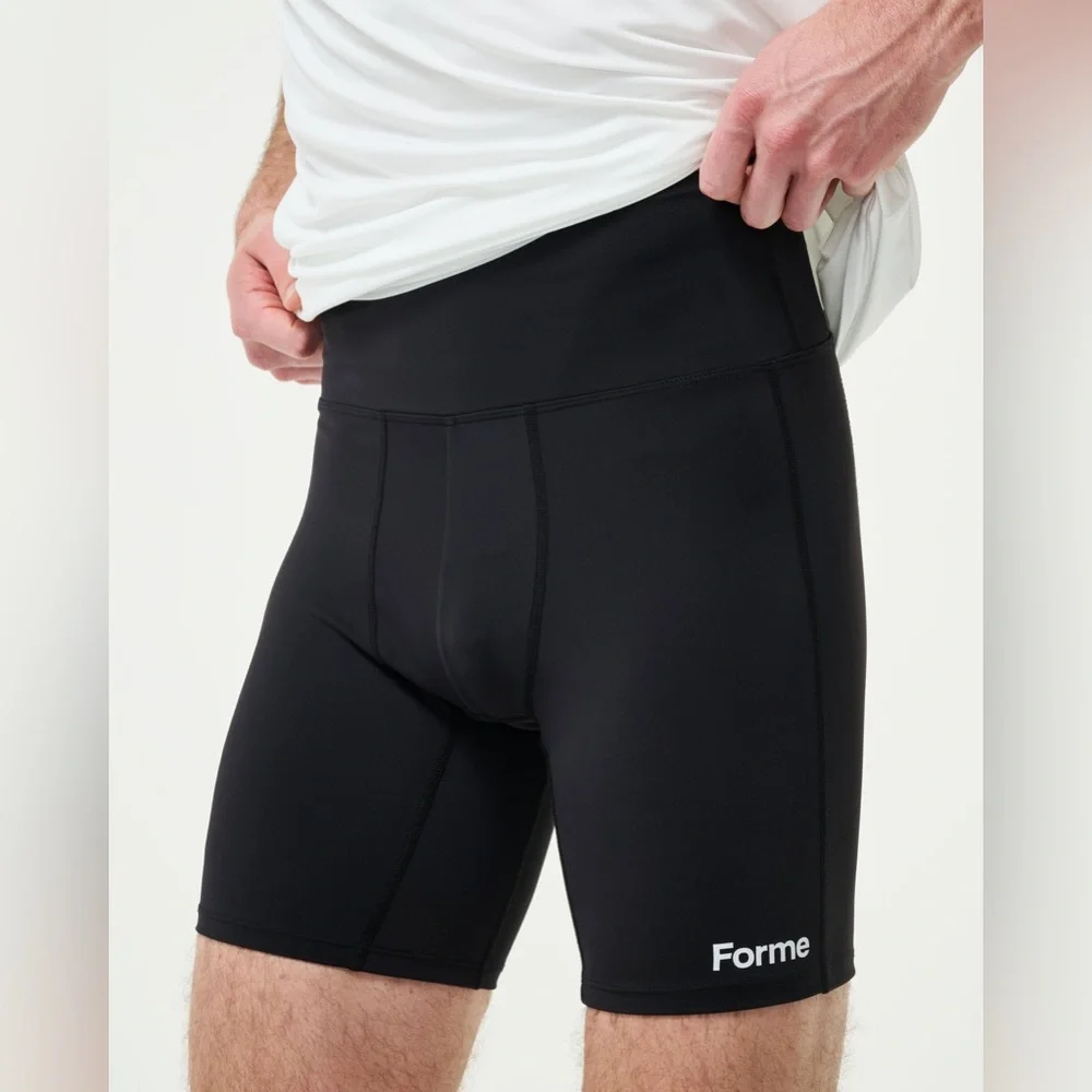 Forme Men's Black Performance Compression Shorts - Picture 1 of 10